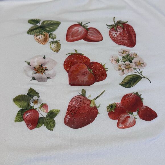 Strawberry Print Cami Mini Dress Size Large , & Strawberry Crop Top Large - Picture 14 of 16